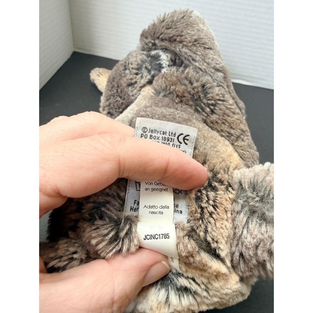 Jellycat Bashful Woodland Bunny Brown Grey Mottled Plush Animal Medium 12" - Picture 8 of 8